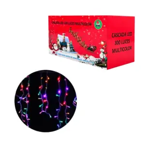 Serie / cascada mágica de 6m con cable transparente y 300 luces multi…