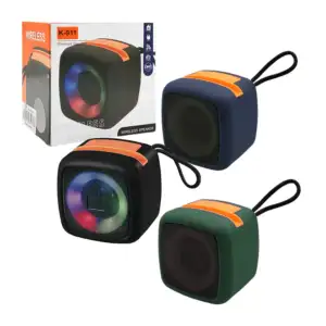 Bocina cuadrada bluetooth con soporte para celular, puerto usb-tf / k…