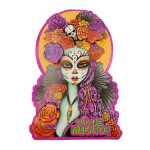 Adorno decorativo para el día de muertos detalles 3d y brillantina, v…