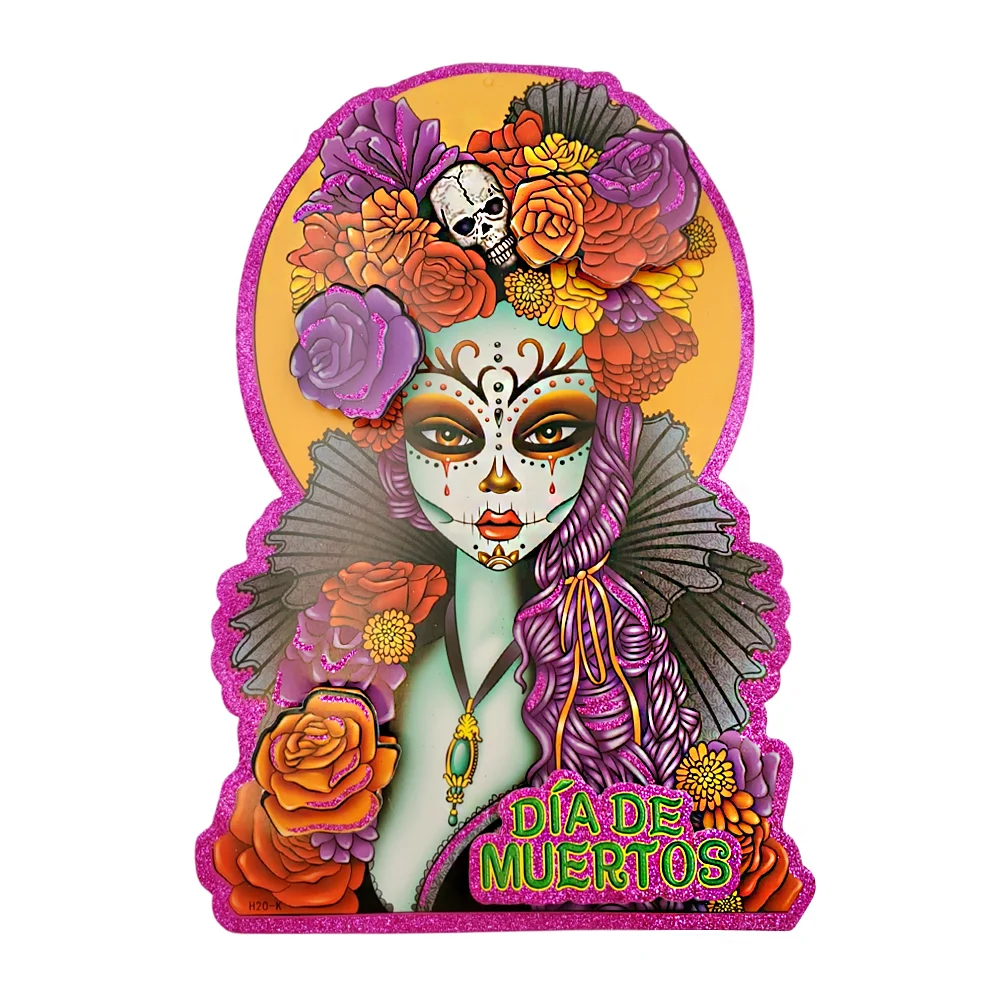 Adorno decorativo para el día de muertos detalles 3d y brillantina, v…
