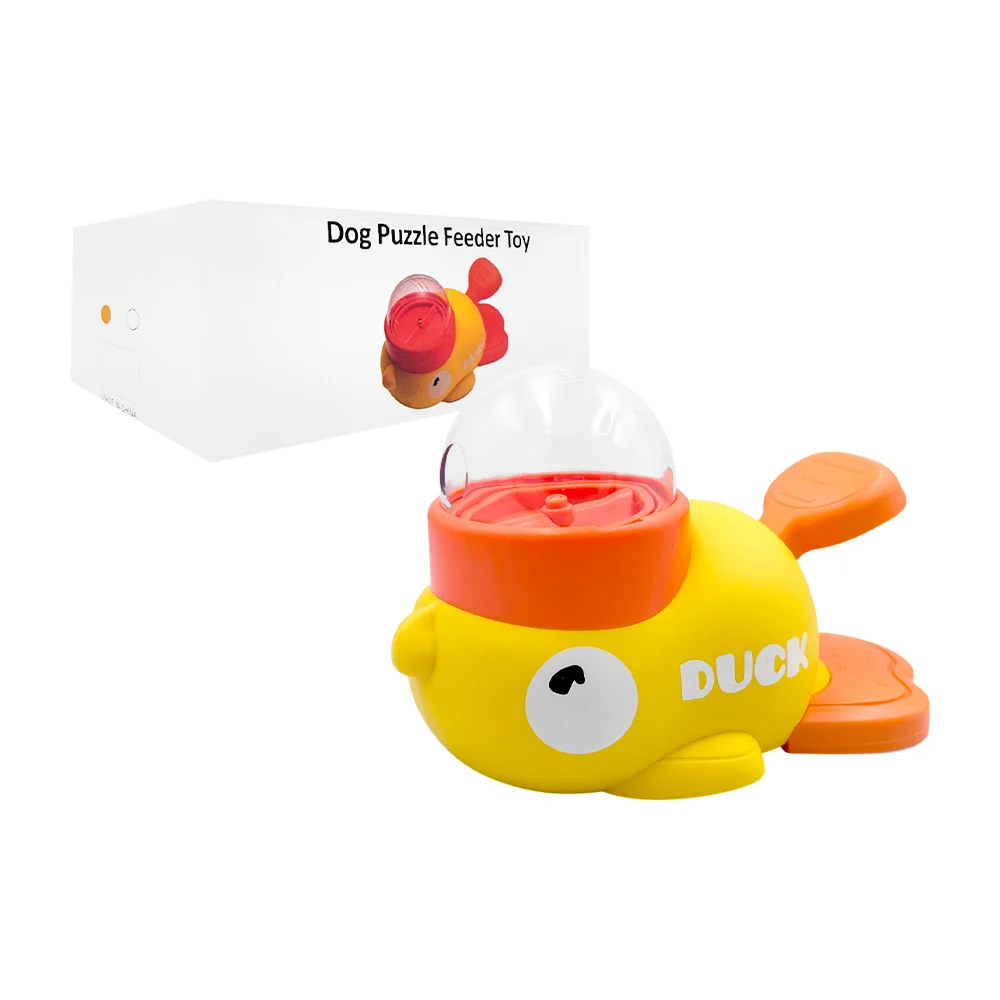 Dispensador de croquetas-premios en forma de pato, color surtido / lu…