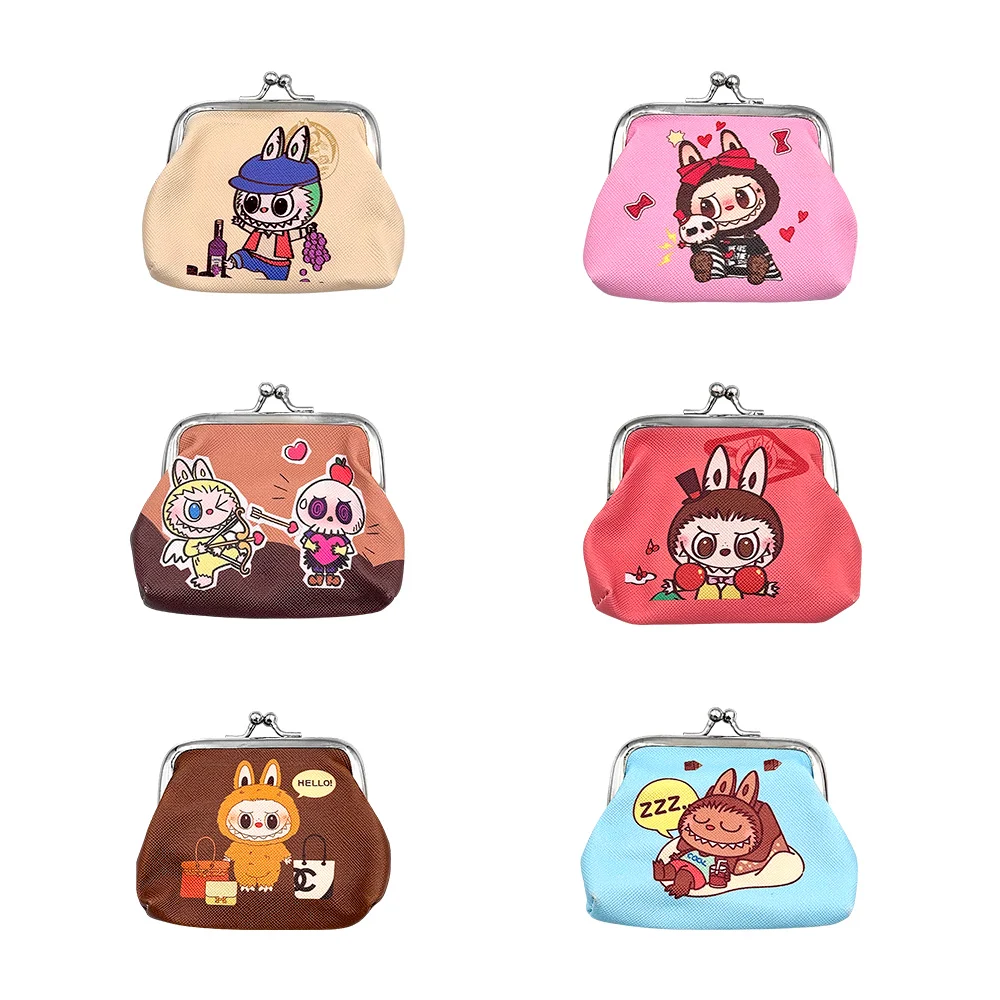1pza Mini monedero con estampado de personajes animados, diseños vari…