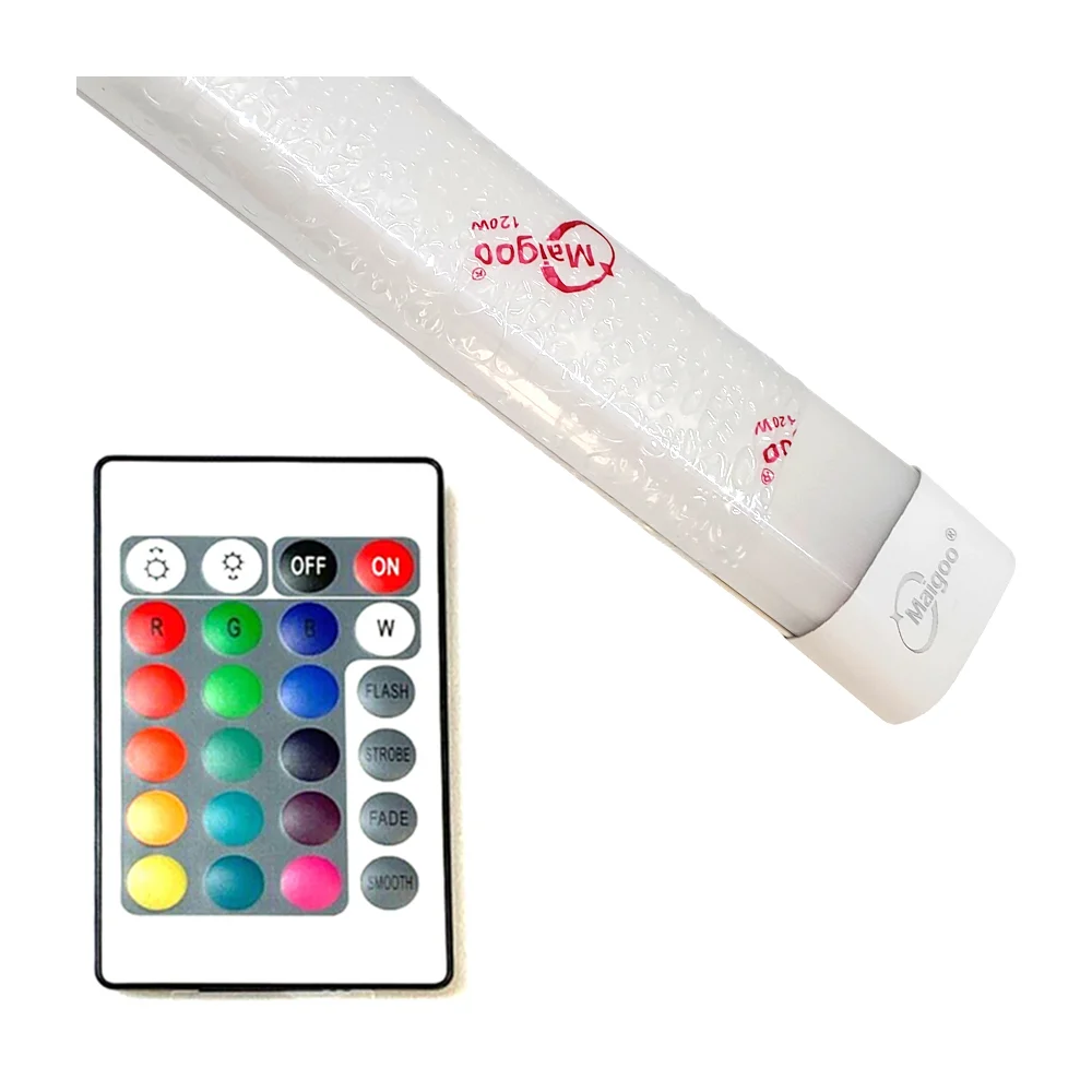Lámpara regleta de tubo ancho led, 110-127v, 1.18m y consumo de 120w …