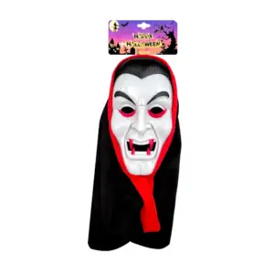 Máscara de vampiro con cubre cabeza, unitalla / mj-001