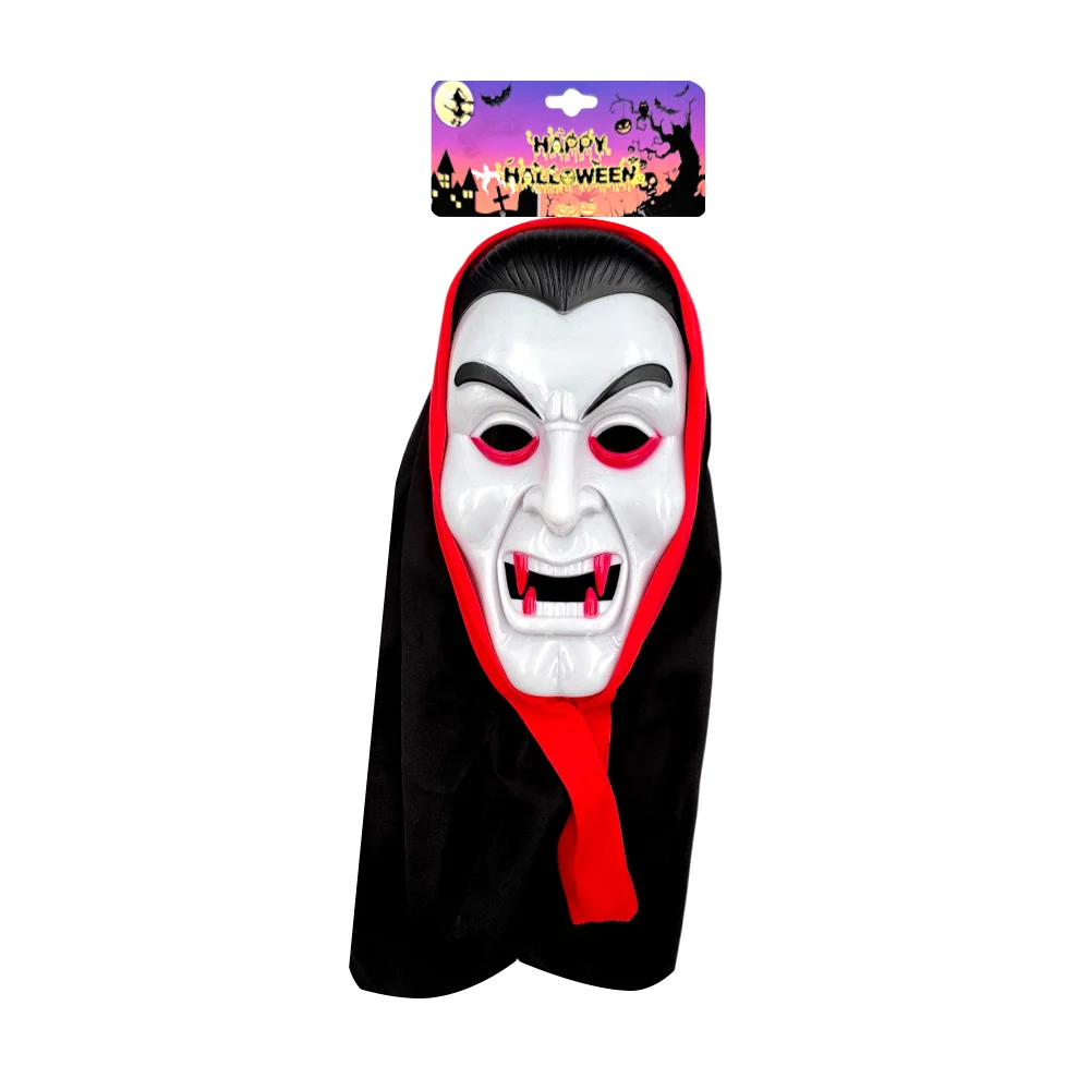 Máscara de vampiro con cubre cabeza, unitalla / mj-001
