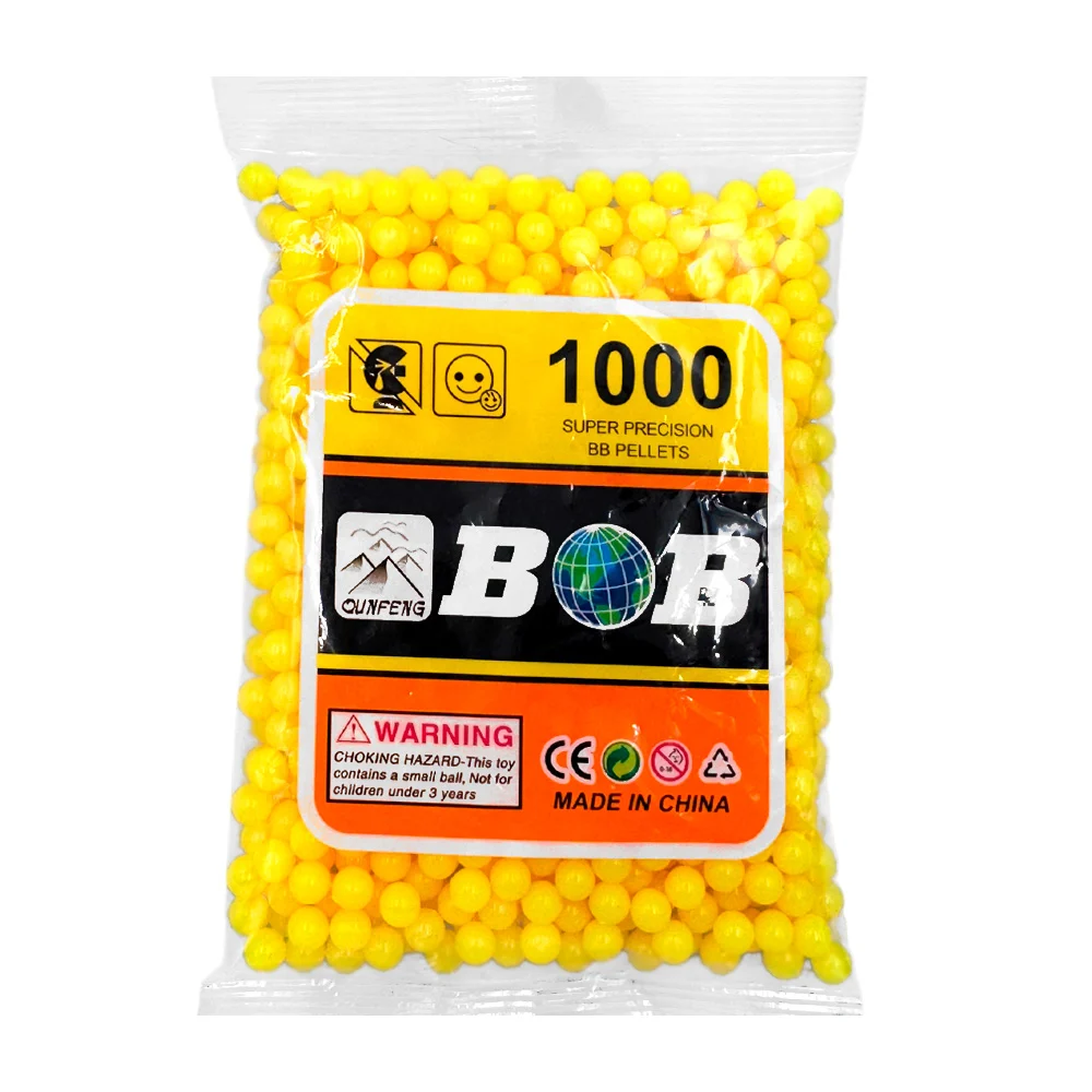 Paquete con 1000 balines de plástico, color surtido / mx100ct