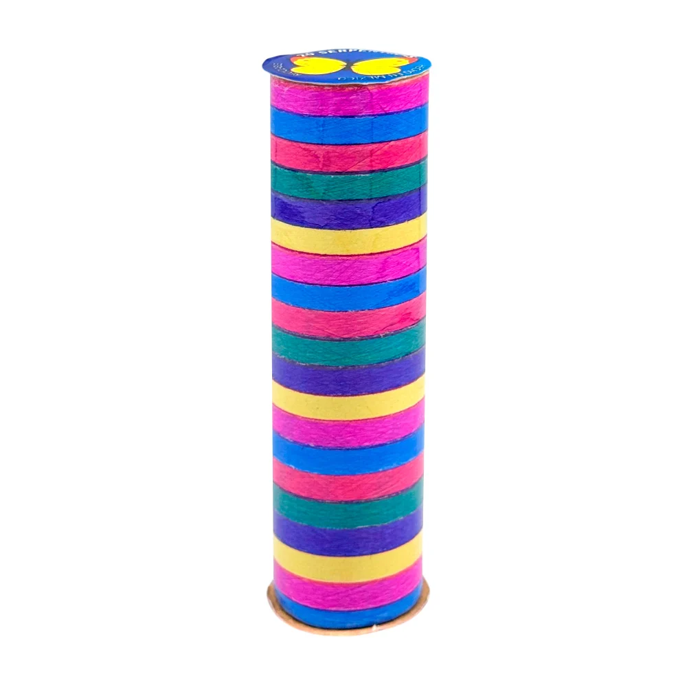 Tubo chico de serpentinas multicolores / serpentinas