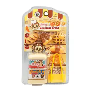 Blíster con mini accesorios para panadería, diseño de monos, variedad…