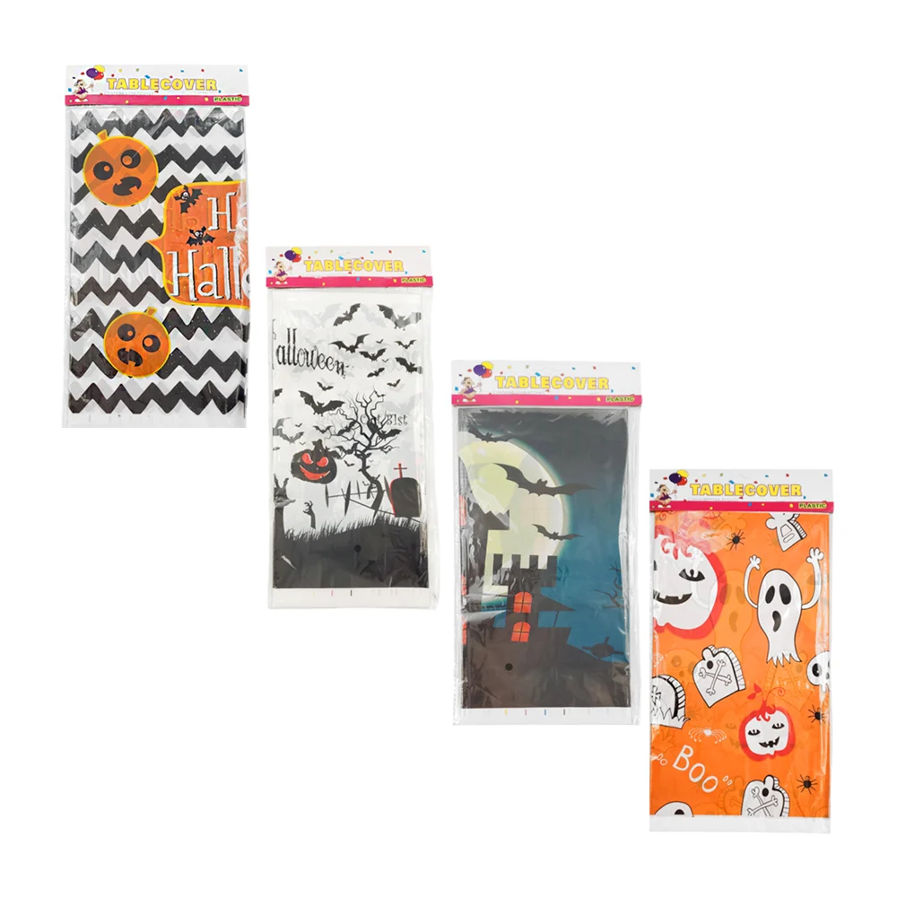 Mantel decorativo de plástico con temática de halloween, variedad de …