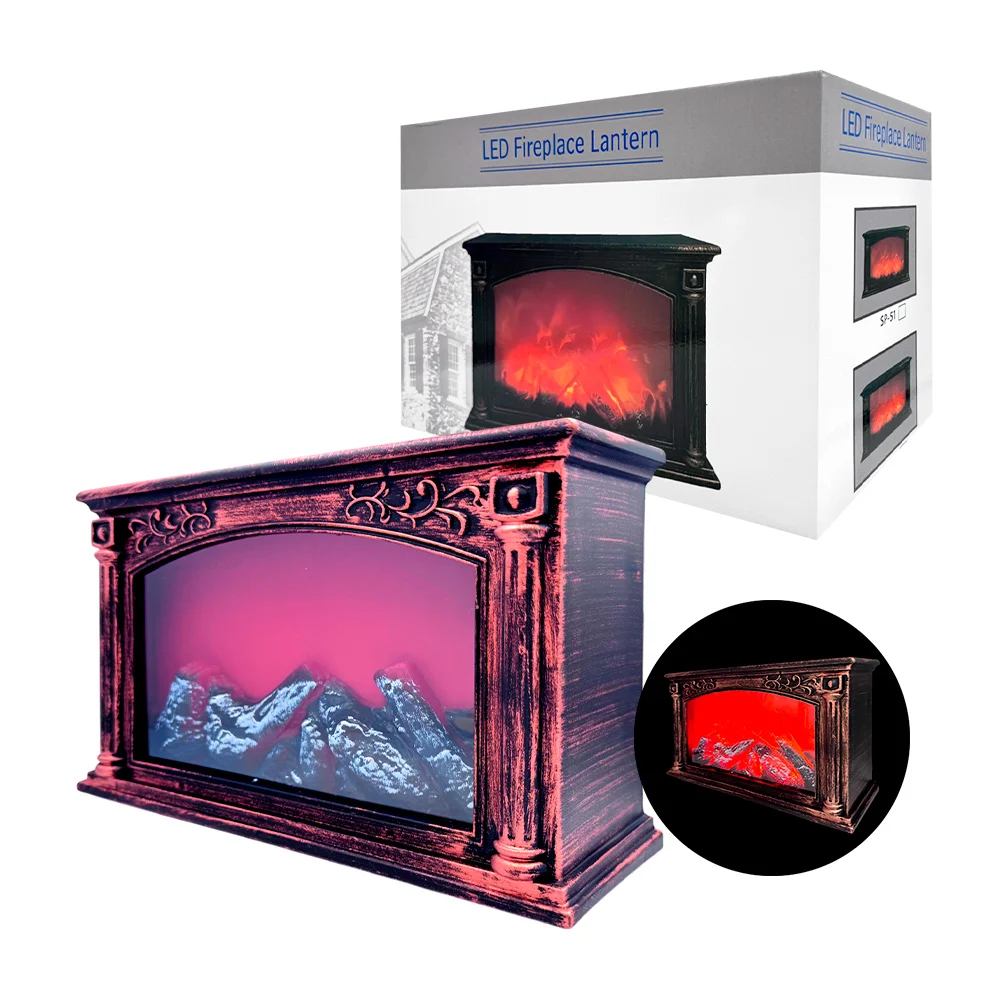 Simulación de chimenea con diseño vintage / yy-2447
