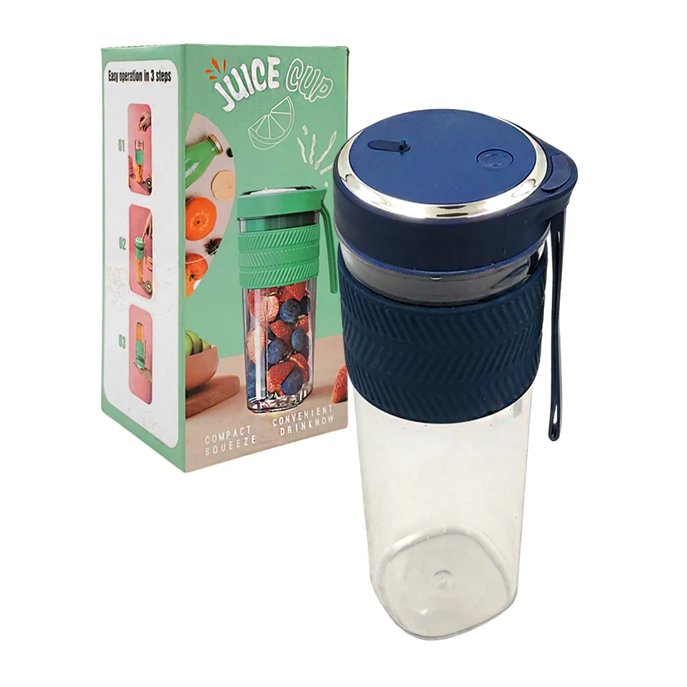 Vaso licuadora recargable para jugos caseros, con asa agarradera y bo…