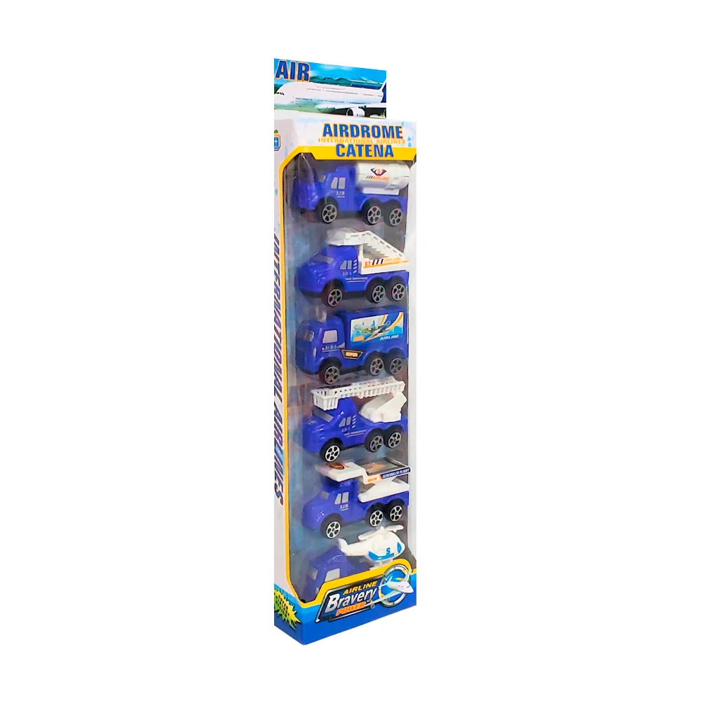 Paquete con 6 carritos camiones de diversas temáticas / 0028-a6 / 002…