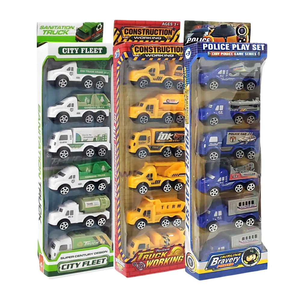 Paquete con 6 carritos camiones de diversas temáticas / construction …
