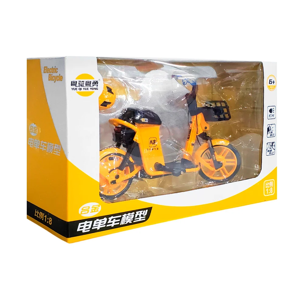 Mini bicicleta eléctrica móvil con luces, scale 1:8, varios colores /…