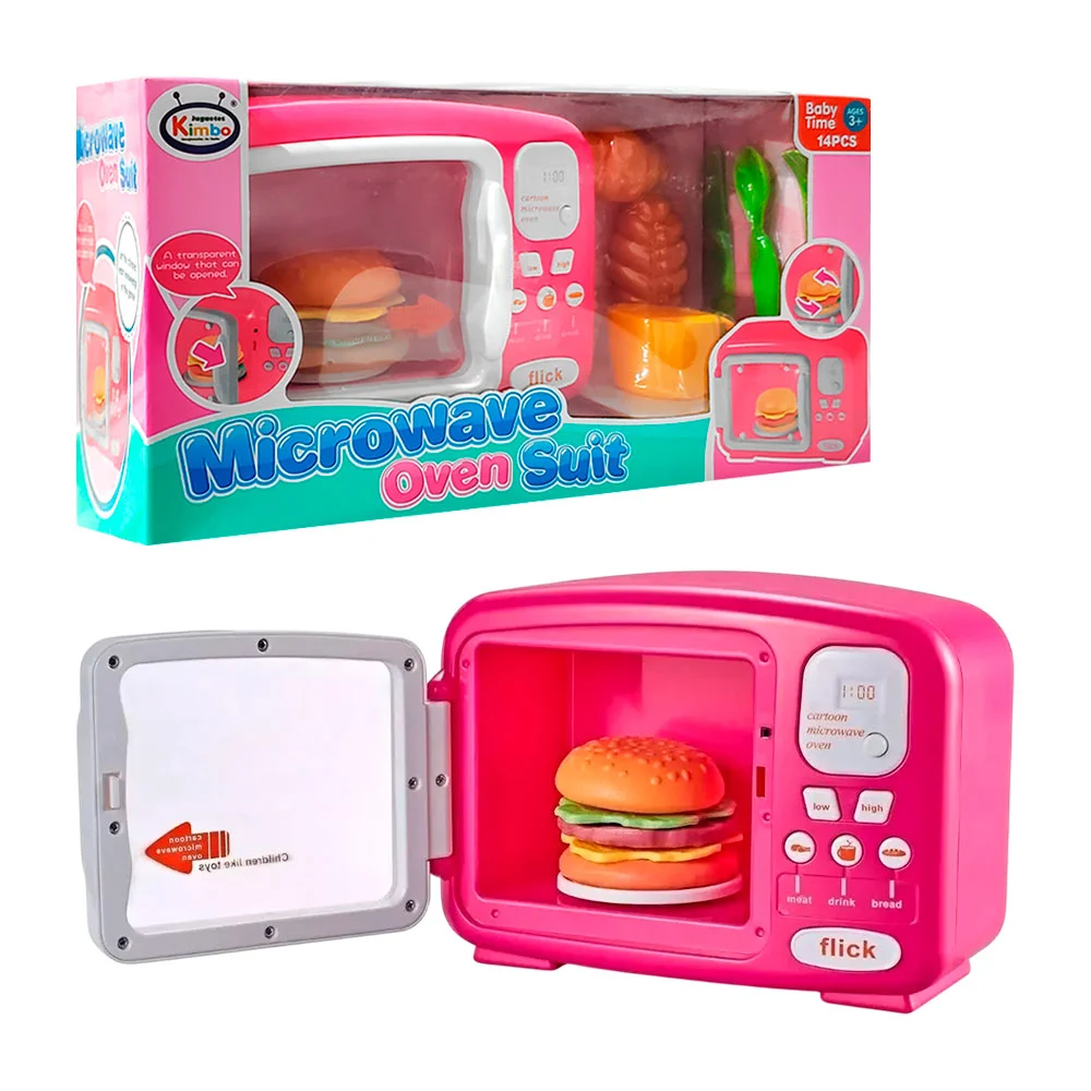Juguete tipo comidita + microondas con luces y movimiento / microwave…