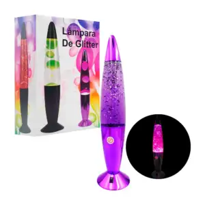 Lámpara de diamantina ovalada con base de plástico tornasol, variedad…