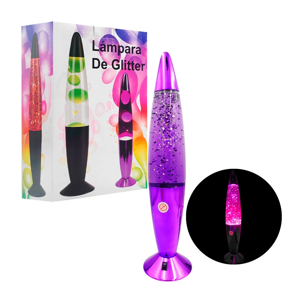 Lámpara de diamantina ovalada con base de plástico tornasol, variedad…