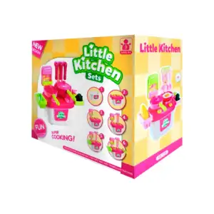 Set de mini cocina infantil con ollas, utensilios y accesorios / 212-…