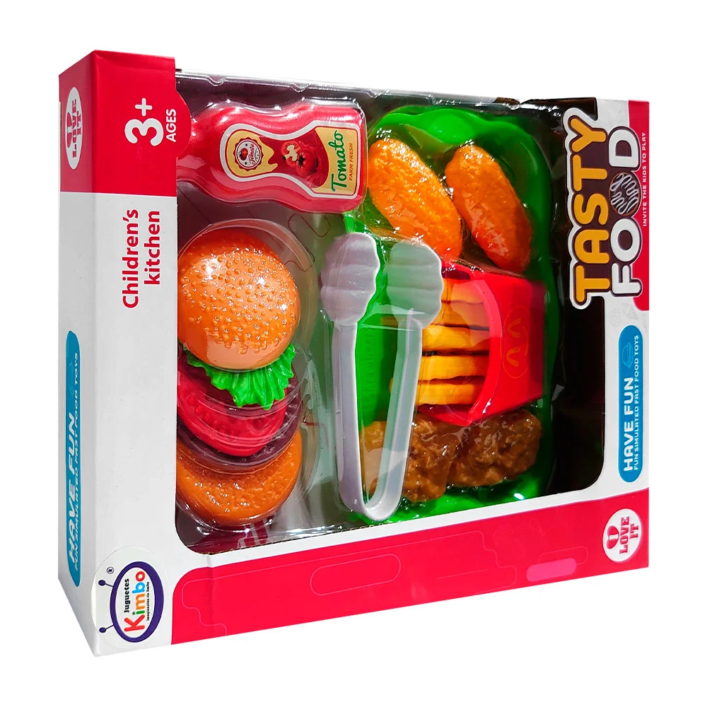 Set de juguete tipo comida rápida, variedad de accesorios / tasty foo…