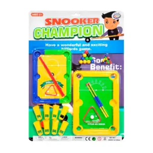 Blìster con 2 mini tableros de billar, variedad de accesorios / snook…