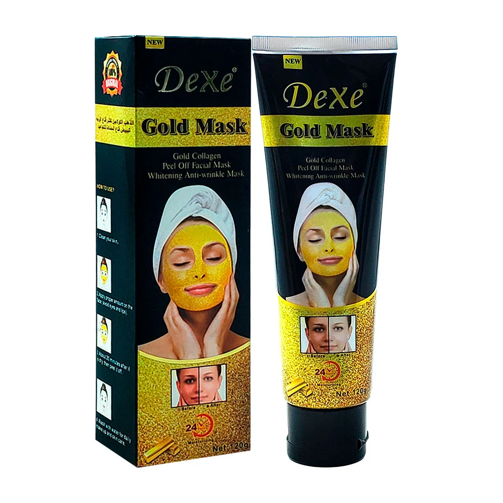 Mascarilla dexe con colágeno y oro, blanqueadora antiarrugas, 120g / …