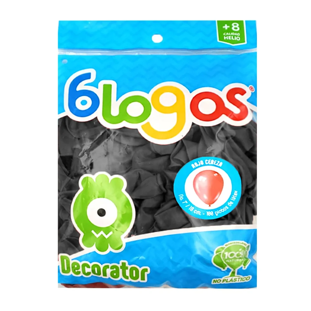 Paquete de 100 globos blogos en color negro de 7 in - 18 cm / blogos …