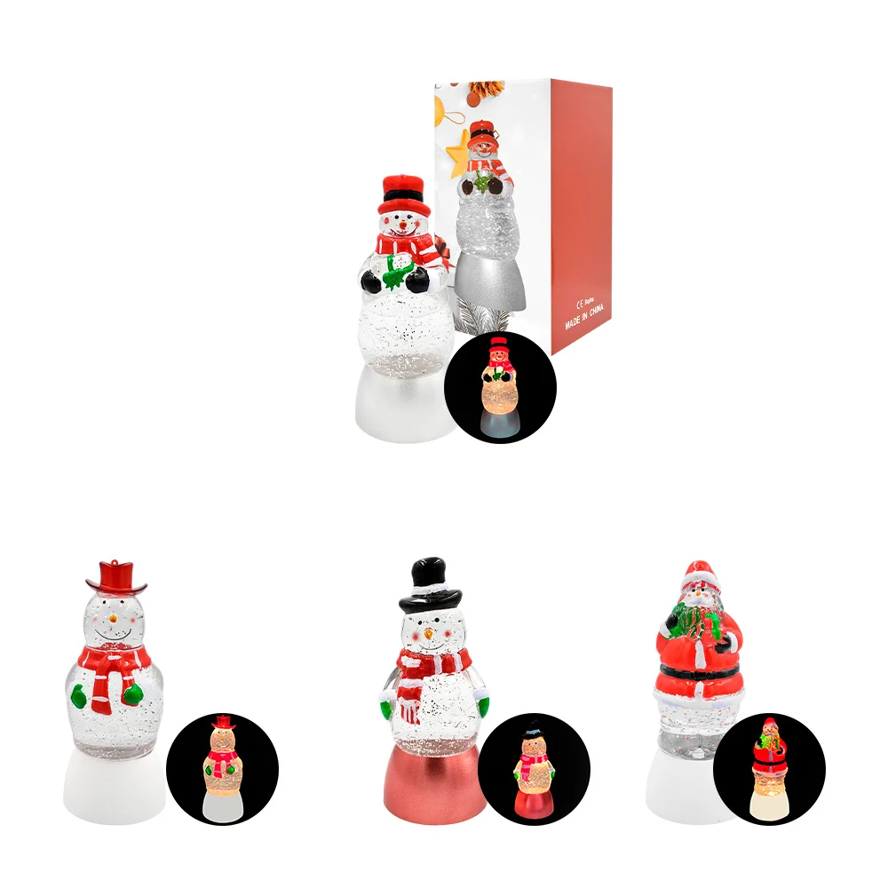 Adorno decorativo navideño musical con luz en forma santa o muñeco de…