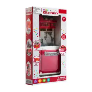 Mini lavabo de juguete con horno y alacena para muñecas + sonido / 66…