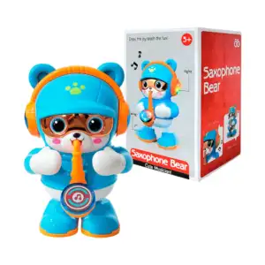 Juguete, oso cute bailarín con saxofón, luces y música, varios colore…
