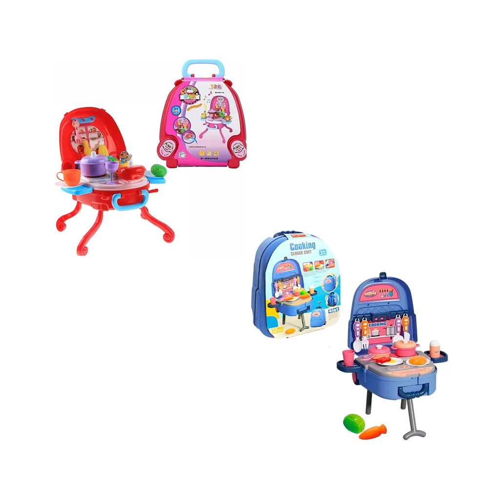Estufa / mochila infantil de juguete con 22 accesorios de cocina / co…