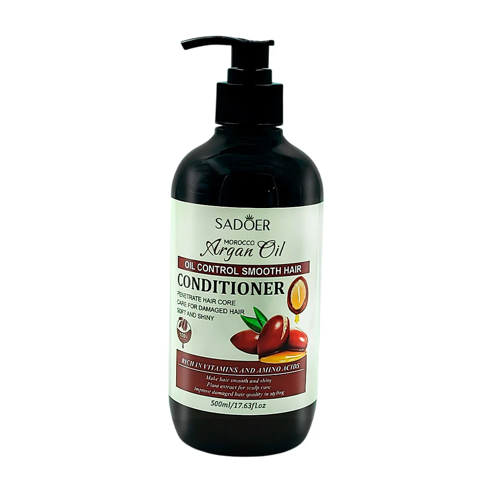Acondicionador sadoer con aceite de argán cabello más suave, 500ml / …