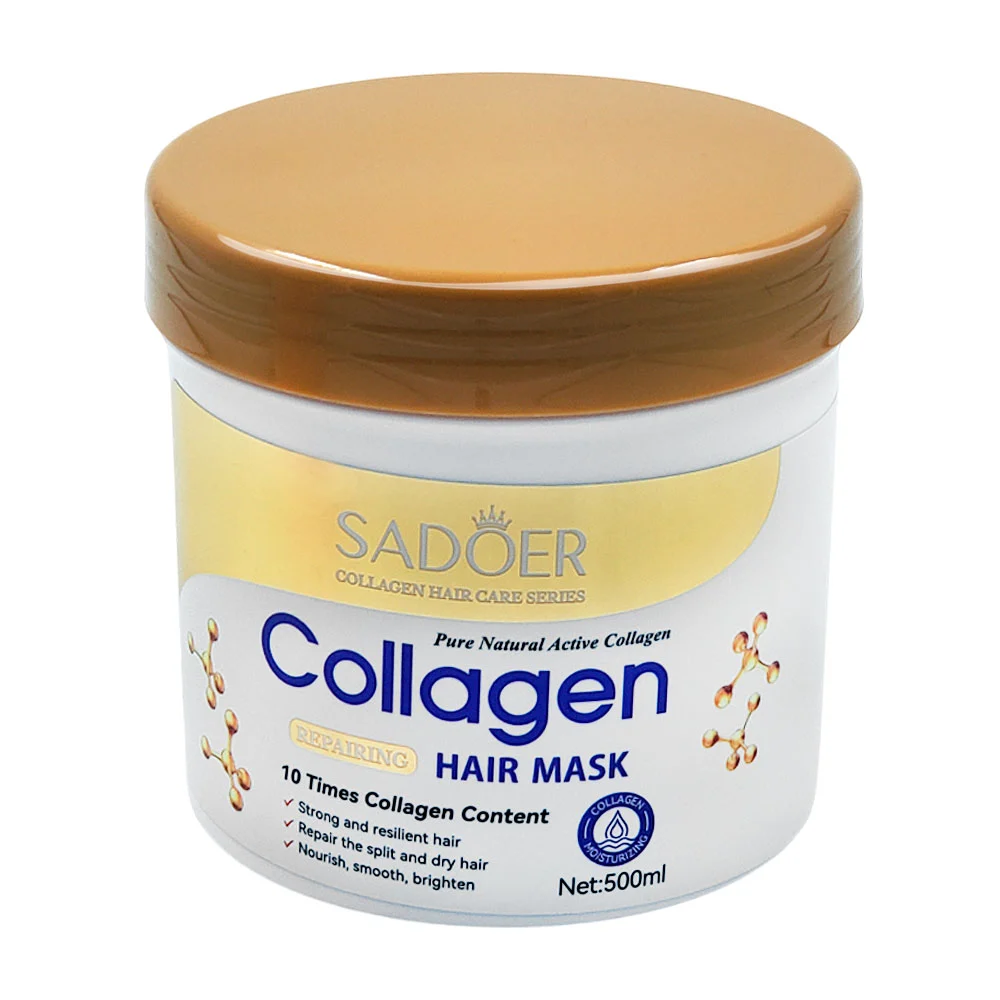 Mascarilla capilar sadoer con colágeno para restaurar el cabello, 500…