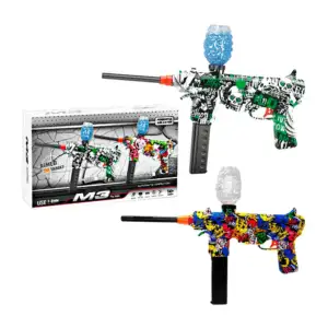 Pistola de juguete m3 con balas de hidrogel 7-8mm, accesorios, baterí…