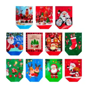 Bolsa chica ecológica con diseño navideño, variedad de diseños 20x23x…