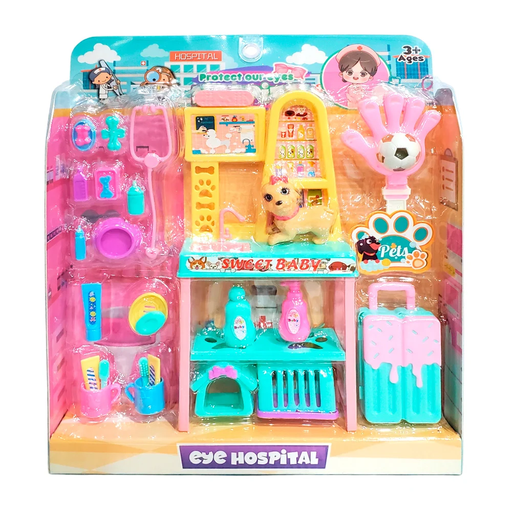 Set de juego con temática de hospital veterinario, varios accesorios …