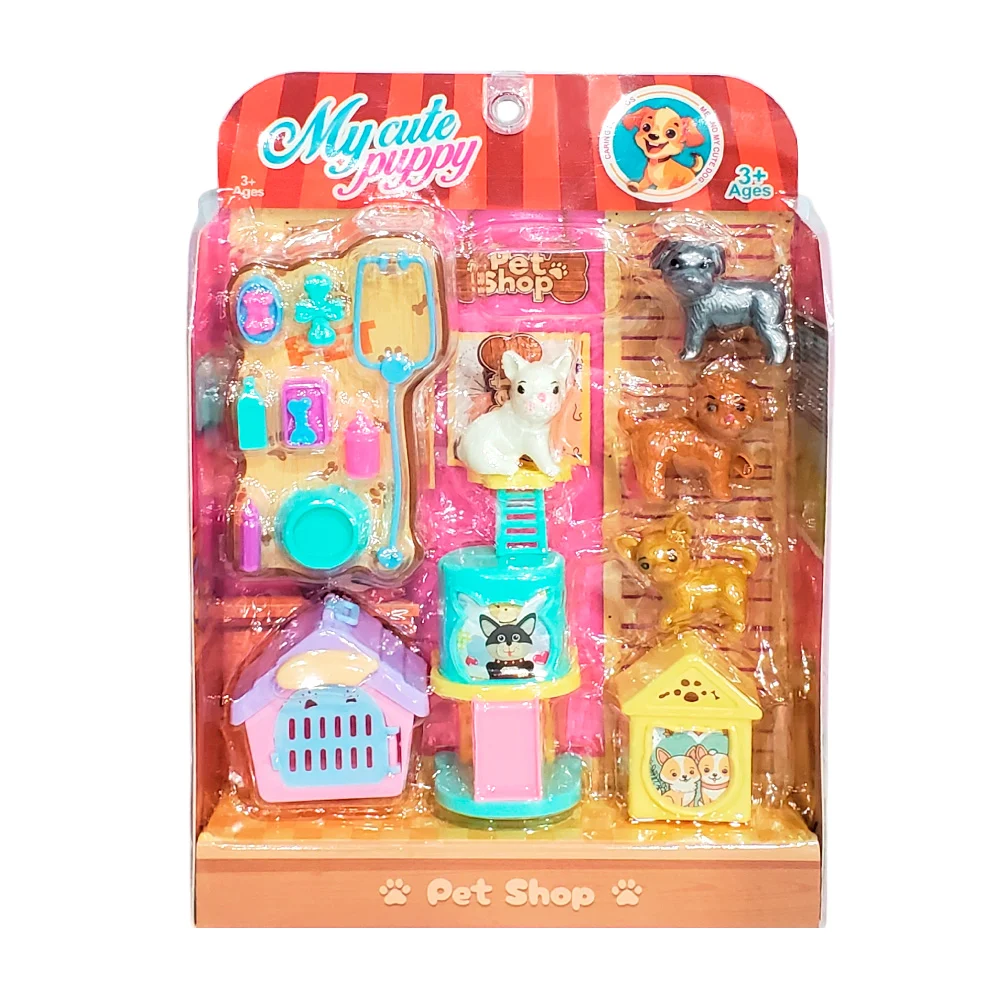 Set de juego con temática de veterinaria - pet shop, varios accesorio…