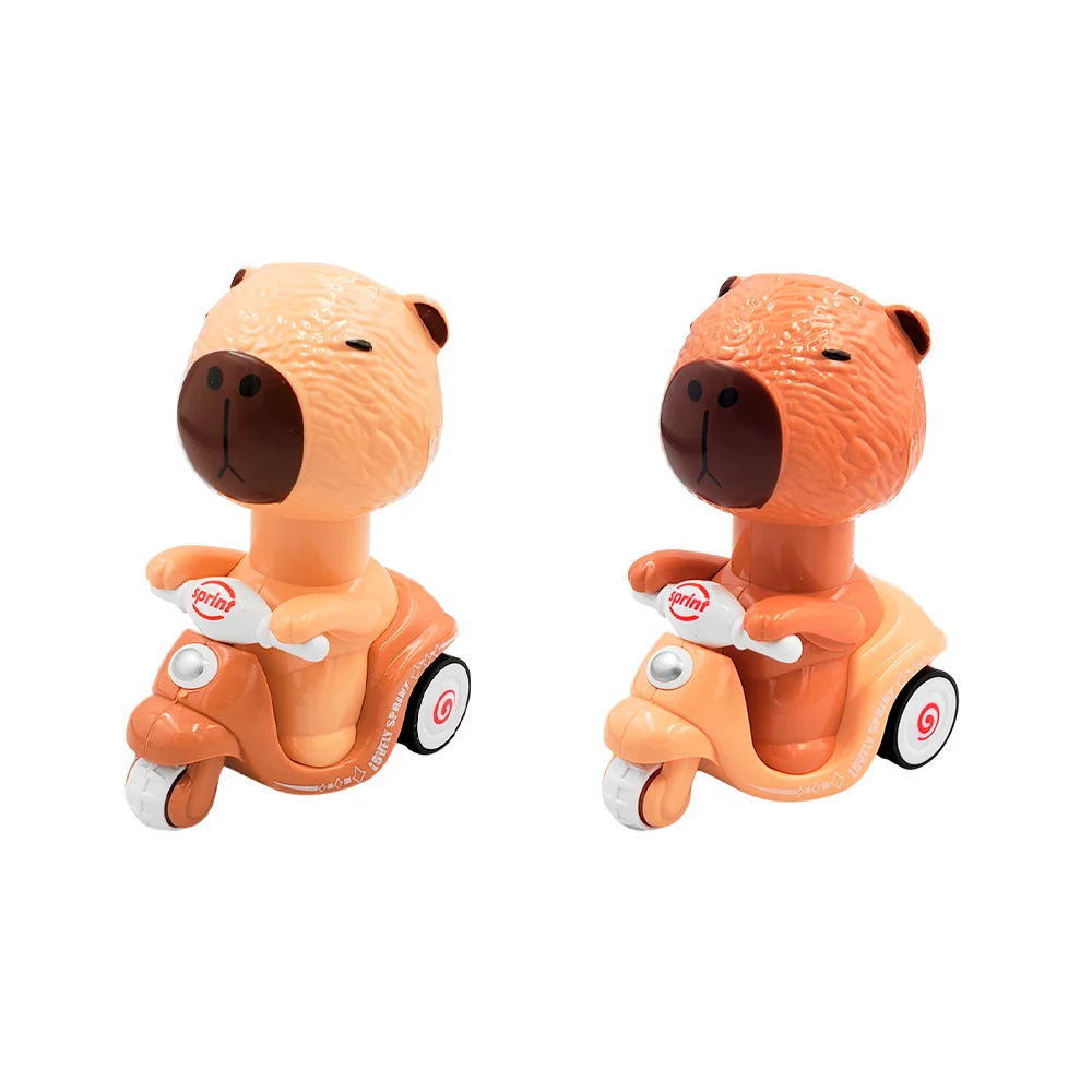 Juguete motocicleta a fricción con diseño de capibara, variedad de co…