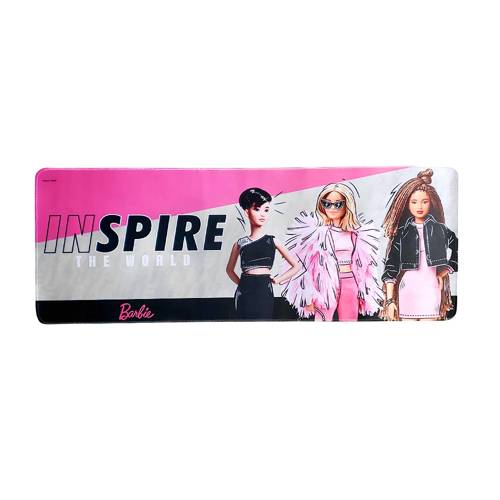 Tapete mouse pad 80x30cm con estampado de barbie / a3-cs15