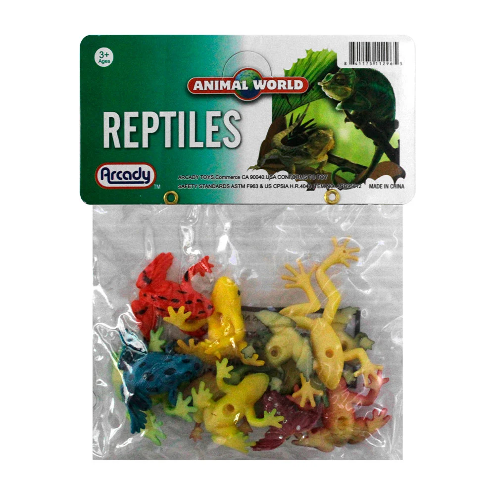 Paquete con 12 mini ranitas de plástico infantiles, variedad de color…