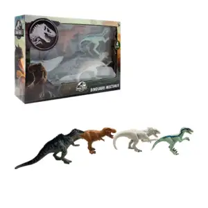 Paquete con 4 dinosaurios jurassic world pequeños, variedad / b1592346