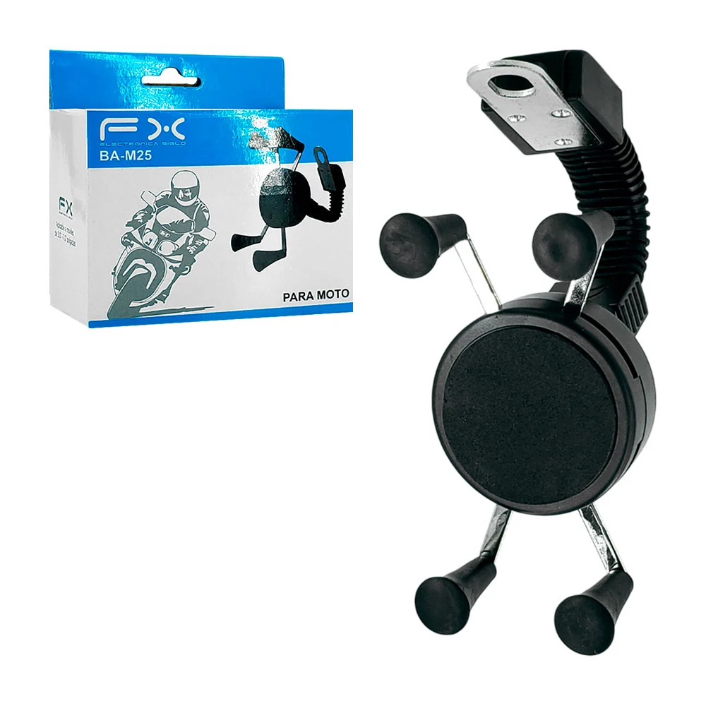 Soporte universal de plástico para celular, ajustable para moto con r…