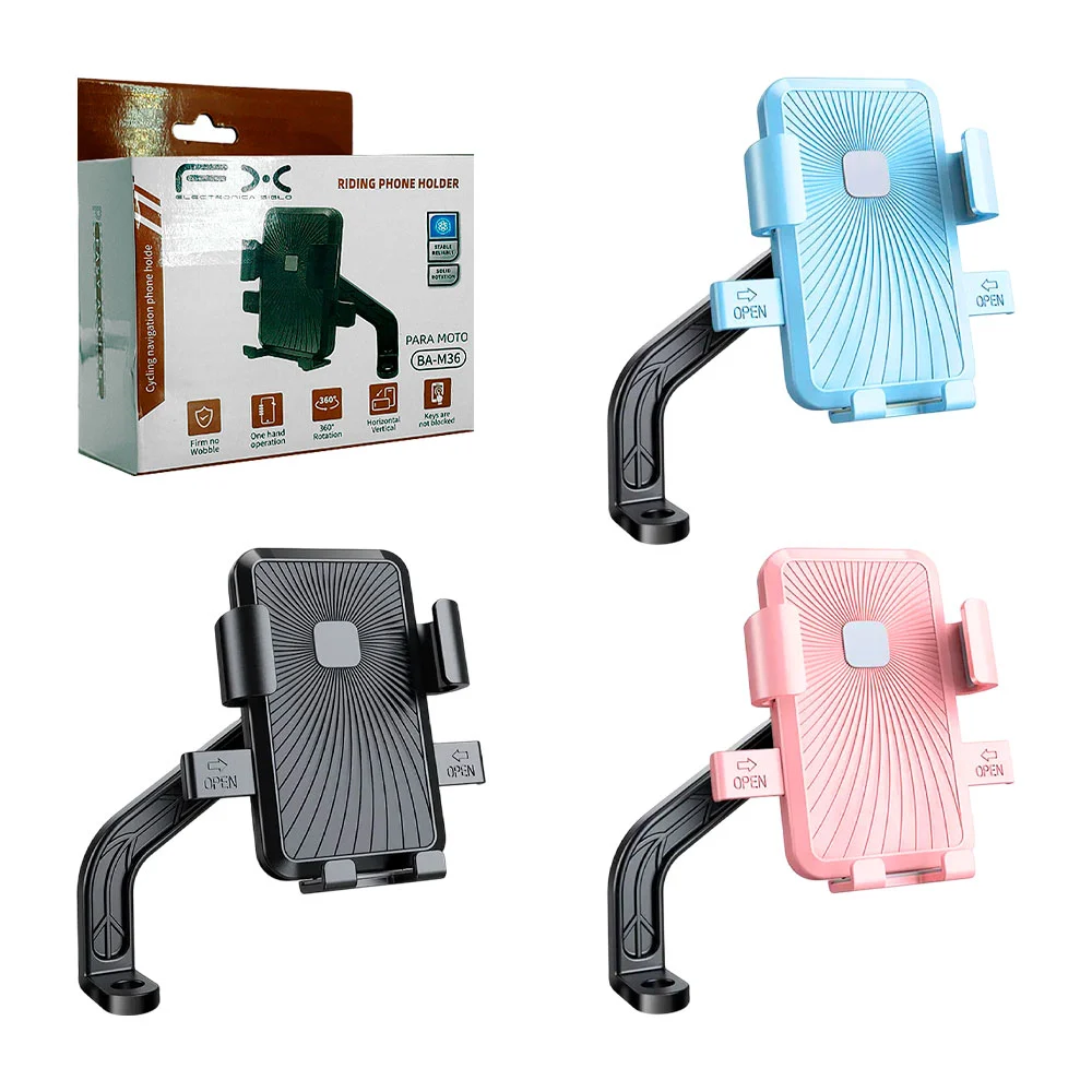 Soporte de celular para motocicleta con rotación 360, variedad de col…