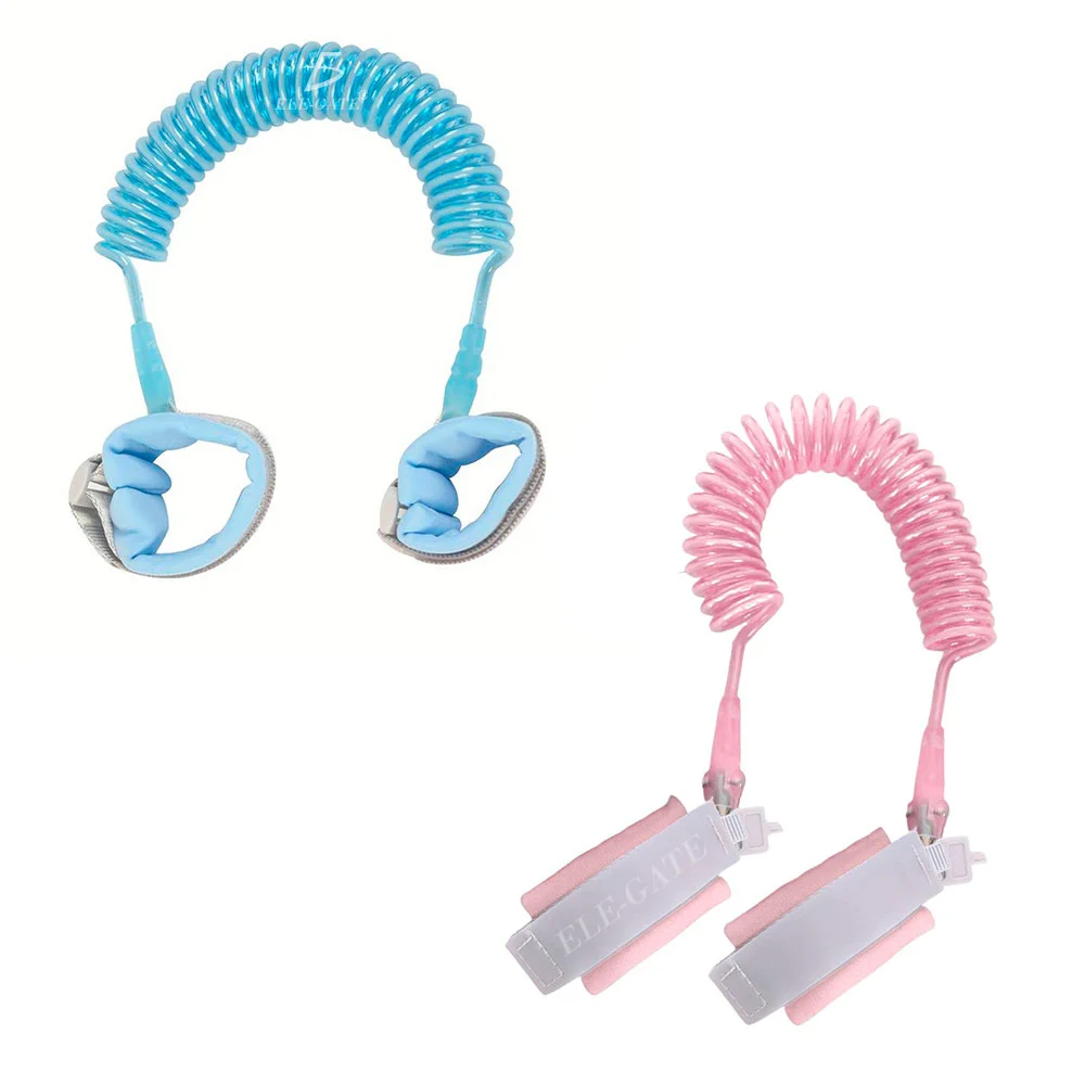 Arnés de seguridad para niños con broche de llave y resorte estirable hasta 2.5m, variedad de colores