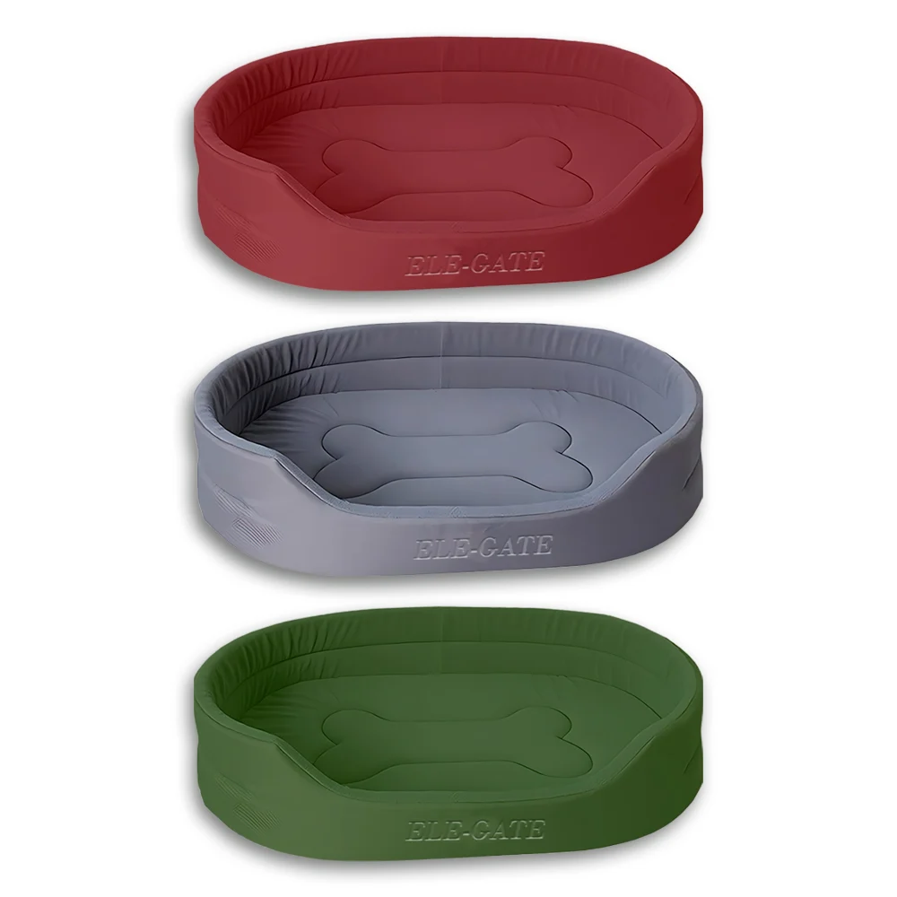 Cama impermeable y con bordes ergonómicos de 65x45x14cm para perro gr…