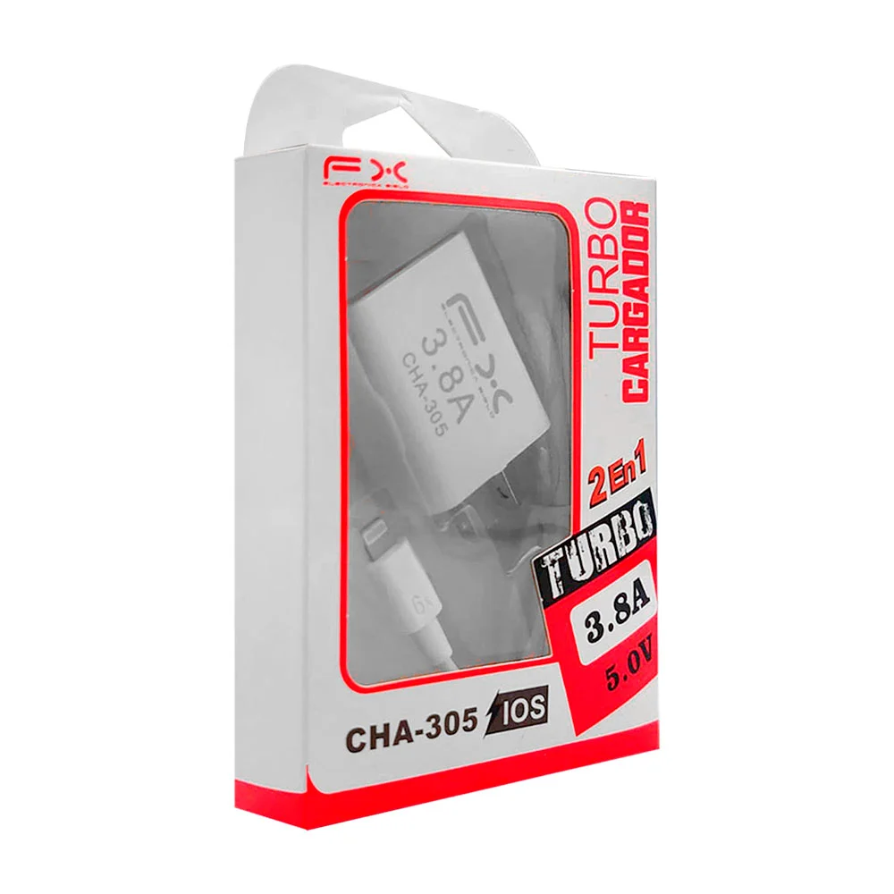 Combo cargador de carga rápida con cable usb a lightning y cubo de 3.…