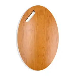 Tabla ovalada de madera para cocina 30x20cm, grosor 0.8cm / E4024