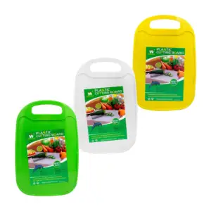Tabla de plástico grande para picar alimentos, 32x21.5cm, color surti…