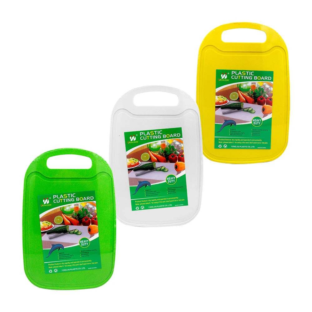 Tabla de plástico grande para picar alimentos, 32x21.5cm, color surti…