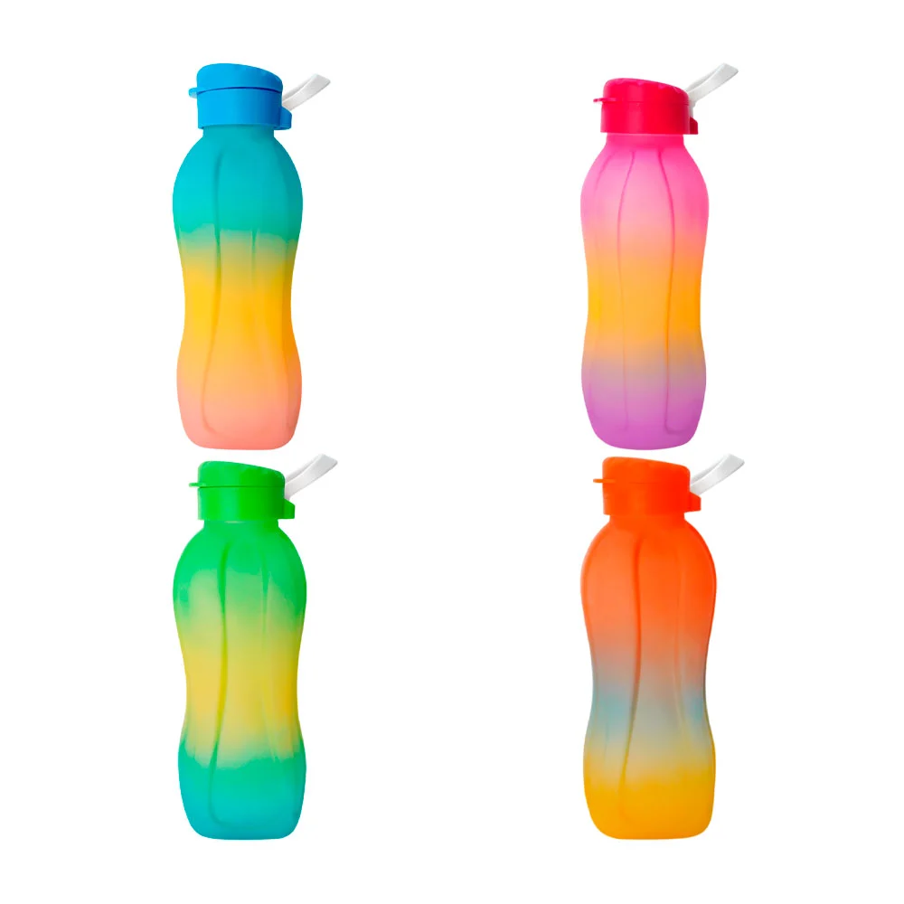 Botella de plástico cilíndrica con capacidad de 1.5L, tricolor, color…