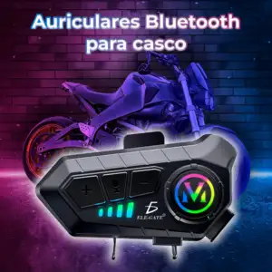 Audífono de comunicación con bluetooth y 2 tipos de micrófonos para m…